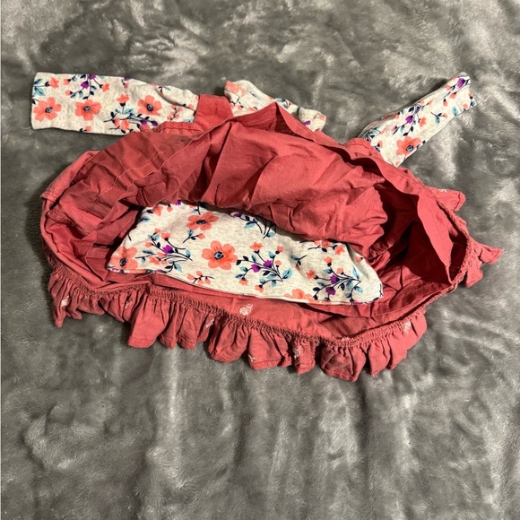 Carter's Pink and Floral Long Sleeve shirt with Dress - Picture 3 of 4